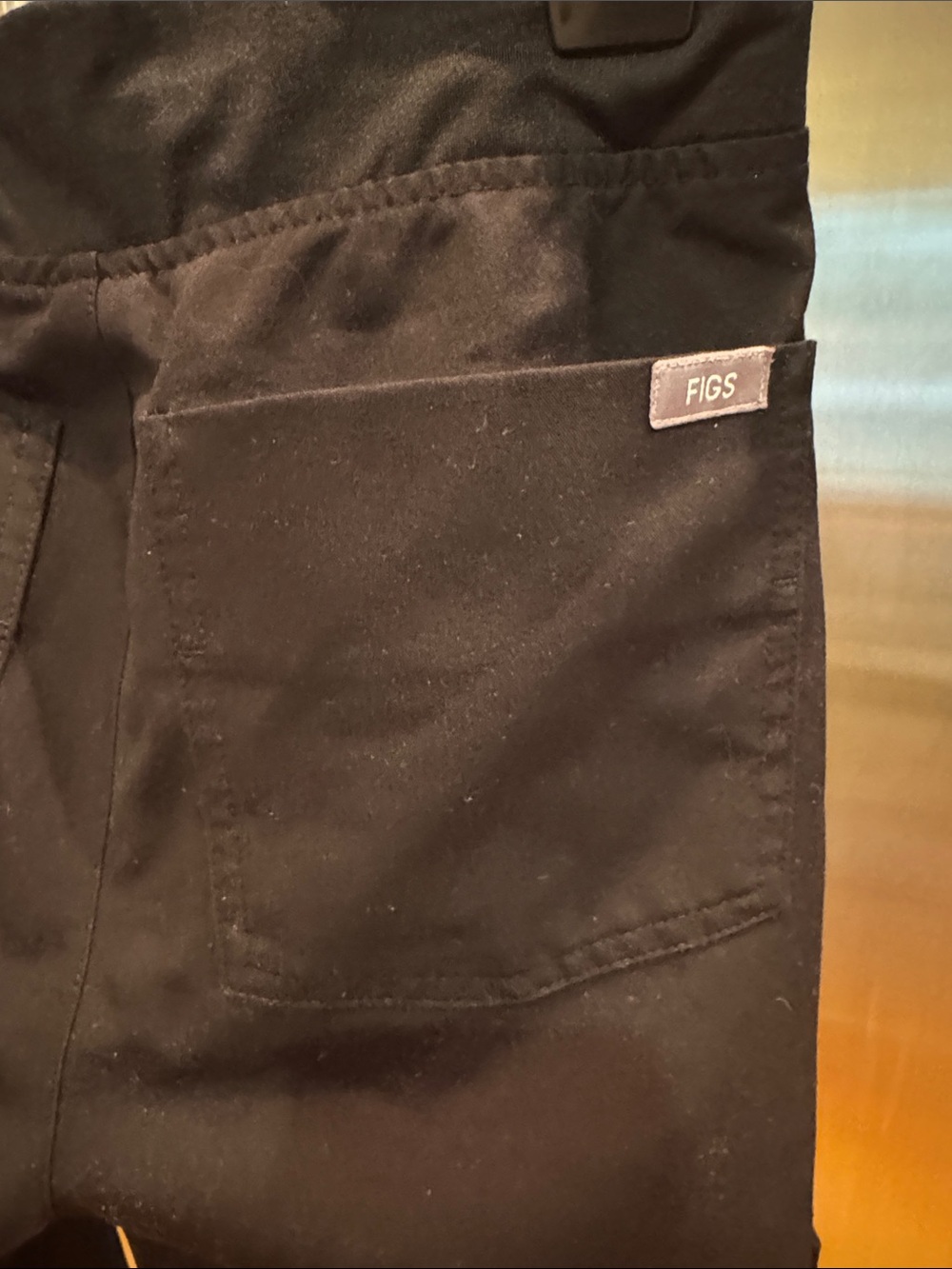 Womens Black Drawstring Jogger Pants - Picture 8 of 11